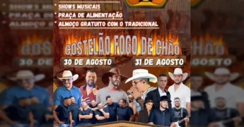 Cartaz do evento Encontro de Violeiro e Queima do Alho em Cáceres, Mato Grosso. Imagem por Ronivon Barros.