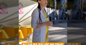 Profissionais de saúde realizando testes e aferições durante ação no CRAS de Guiratinga. Créditos: Prefeitura de Guiratinga / Instagram