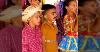 Imagem da festa junina Arraiá no CRAS Palmeiras em Sinop. Crédito: Prefeitura de Sinop / Instagram