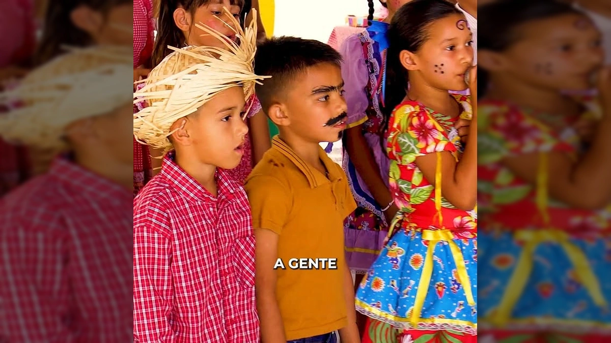 Imagem da festa junina Arraiá no CRAS Palmeiras em Sinop. Crédito: Prefeitura de Sinop / Instagram