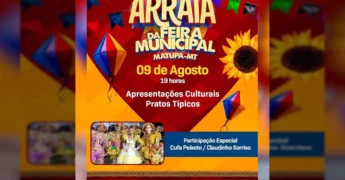 Imagem do Arraiá da Feira Municipal em Matupá-MT, evento da Prefeitura Municipal de Matupá.