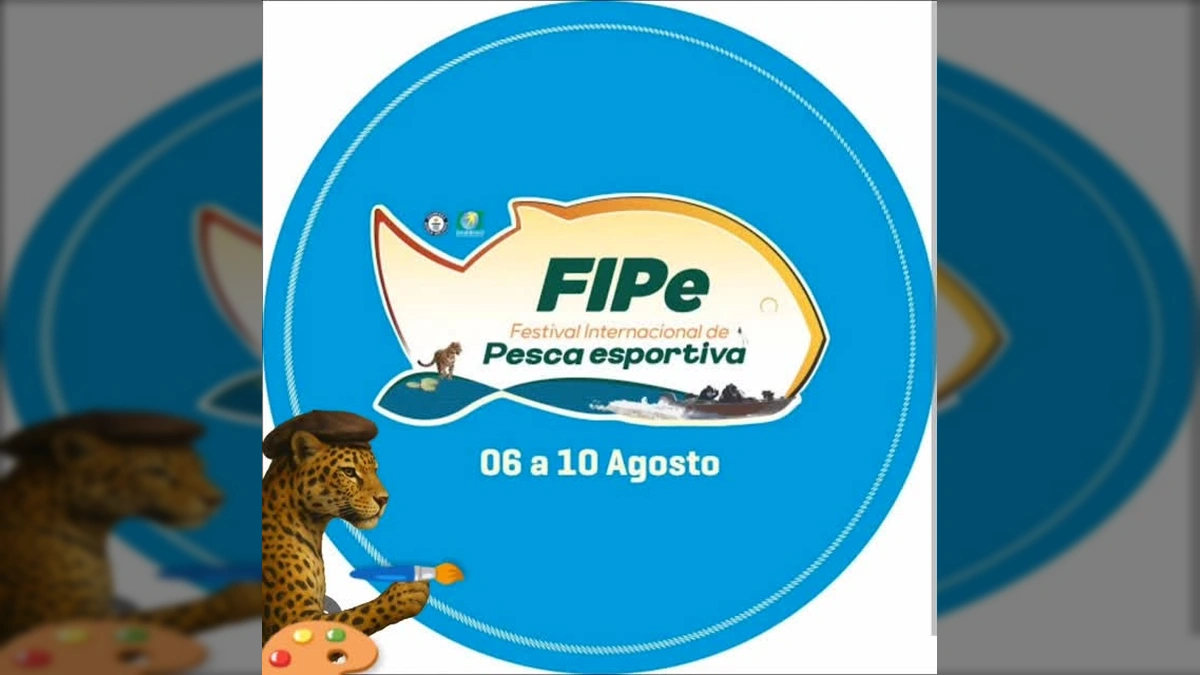 Exposição de arte no Festival Internacional de Pesca Esportiva de Cáceres, organizada pela ARTEMAT. Crédito: ARTEMAT / Instagram