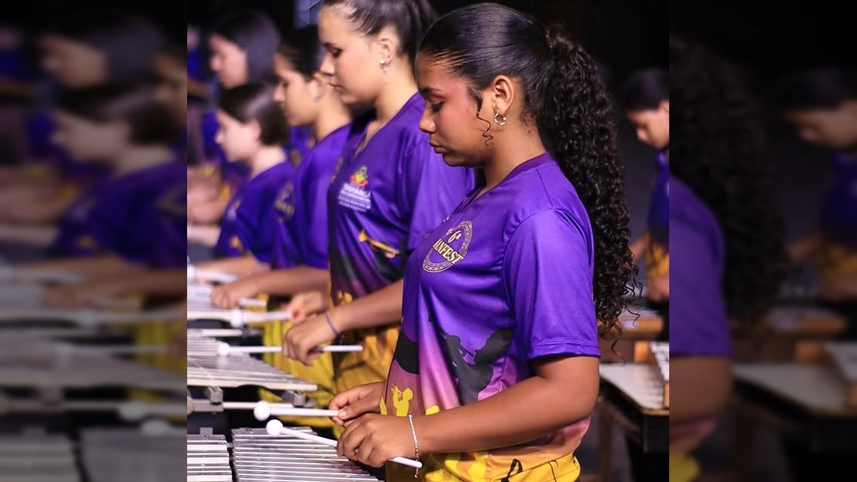 Banda e Fanfarra se apresentando na 6ª BANFEST em Itanhangá. Crédito: Prefeitura de Itanhangá / Instagram