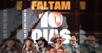 Artistas da música brasileira cantando em palco para a Expolucas 2025. Créditos: Instagram @expolucasoficial