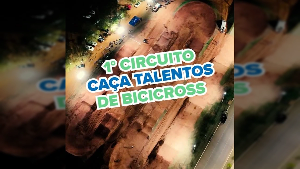 Jovens atletas e organizadores no 1º Circuito Caça Talentos de Bicicross em São José do Rio Claro, MT. Imagem: prefeituradesaojosedorioclaro / Instagram