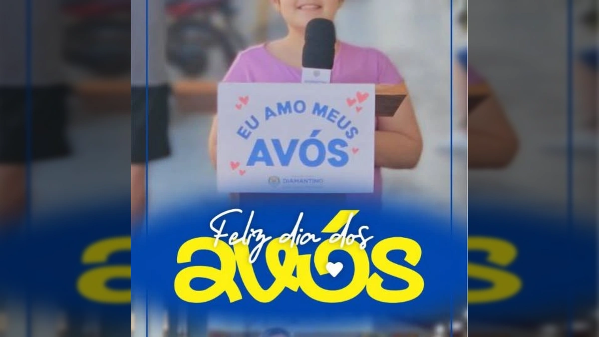 Cidadãos de Diamantino expressam carinho pelos avós em vídeo institucional da Prefeitura de Diamantino.