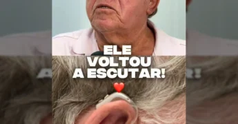 Pessoas com aparelhos auditivos novos recebidos pelo SUS no CRIDAC. Créditos: govmatogrosso / Instagram