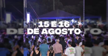 Feira Cultural de Gaúcha do Norte com palco, público e barracas. Crédito: Prefeitura de Gaúcha do Norte / Instagram