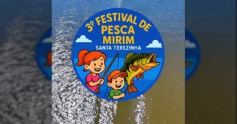 Crianças e famílias se divertindo no 3º Festival de Pesca Mirim em Santa Terezinha, MT. Crédito: dw__drones / Instagram.
