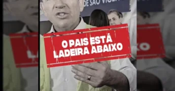 Imagem do governador Mauro Mendes em coletiva de imprensa discutindo a economia. Créditos: Mauro Mendes / Instagram