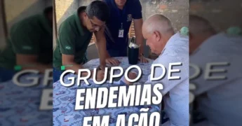Profissionais do Grupo de Endemias atuando em Nova Bandeirantes, MT. Crédito: Prefeitura de Nova Bandeirantes / Instagram