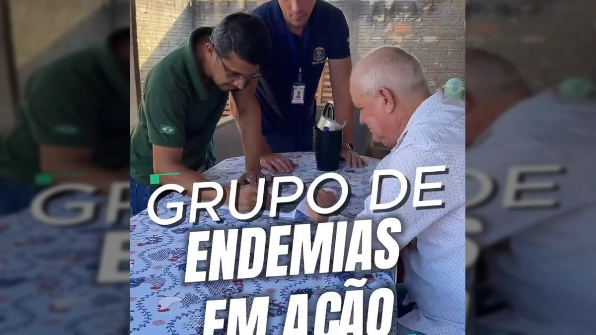 Profissionais do Grupo de Endemias atuando em Nova Bandeirantes, MT. Crédito: Prefeitura de Nova Bandeirantes / Instagram
