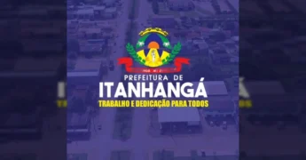 Prefeito e Vice-Prefeita de Itanhangá em frente à estrutura do rodeio show / Instagram: @prefeituraitanhanga