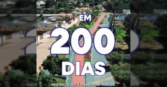 Imagem aérea de Jaciara com novas obras e infraestrutura, cortesia da Prefeitura de Jaciara / Instagram