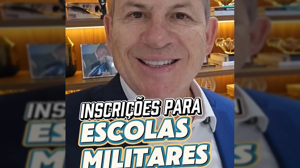 Mauro Mendes com um sorriso, falando sobre as inscrições para escolas militares em Mato Grosso. Créditos: mauromendesoficial / Instagram.