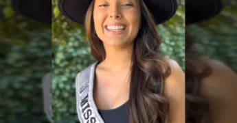 Miss Mato Grosso 2025 Nayla Bossi promove Festa do Agricultor em Carlinda. Crédito: Prefeitura de Carlinda / Instagram.