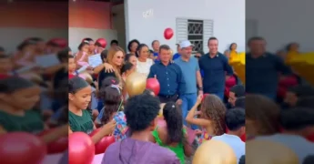 Evento Mutirão da Cidadania em Nortelândia com autoridades e população. Créditos: prefeitura_norte / Instagram