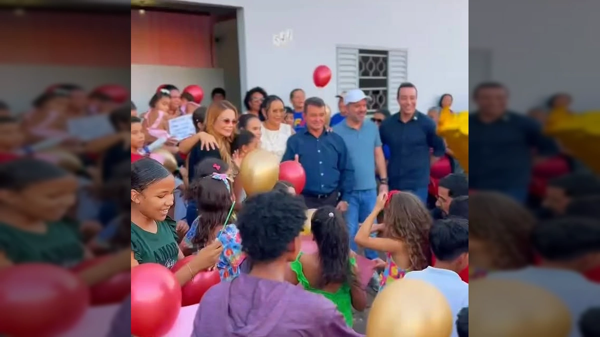 Evento Mutirão da Cidadania em Nortelândia com autoridades e população. Créditos: prefeitura_norte / Instagram