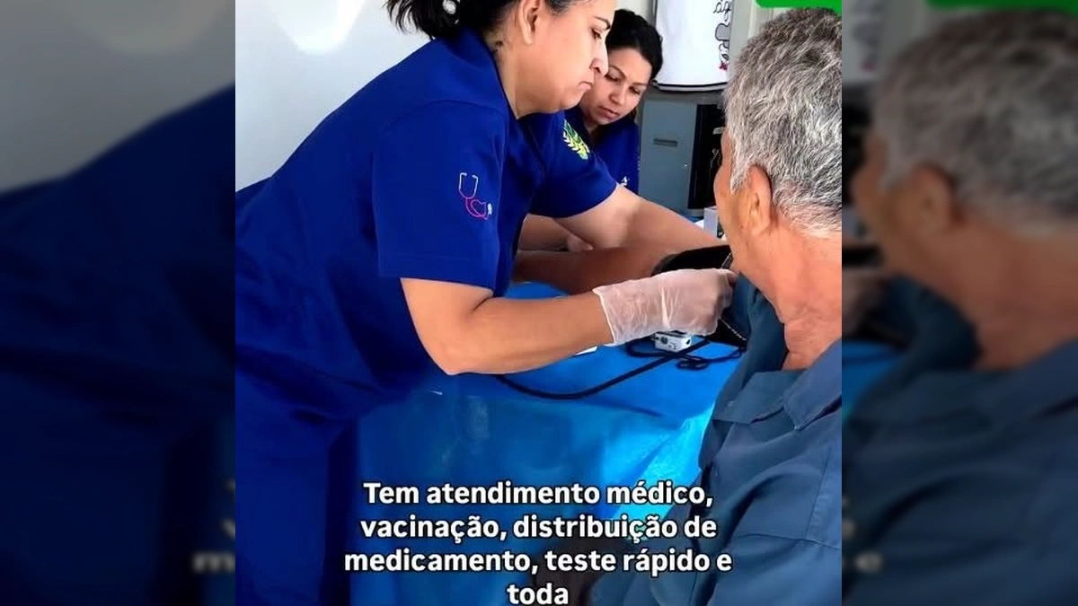 Atendimento de saúde em mutirão no Córrego do Ouro, Campo Verde. Crédito: saude_campoverde