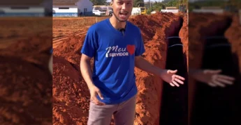 Máquinas trabalhando na pavimentação asfáltica em Nova Maringá. Crédito: prefnovamaringa / Instagram