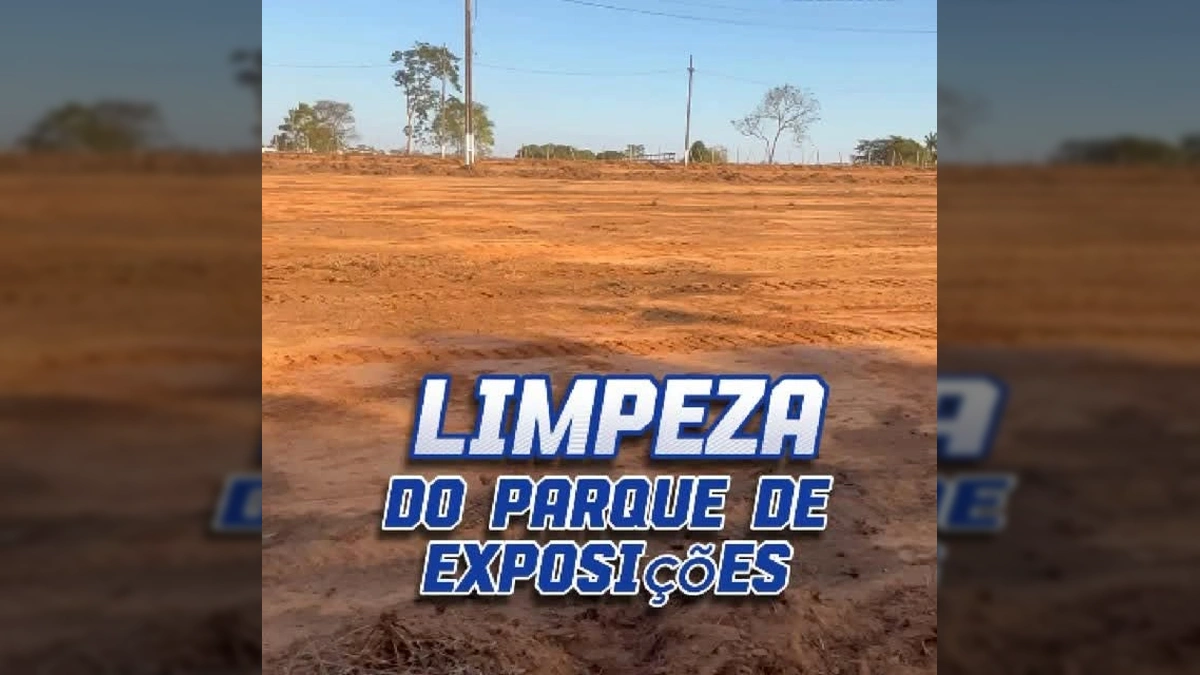 Prefeitura de Nova Bandeirantes no trabalho de revitalização do Parque de Exposições Daniel Meneghel. Créditos: Instagram / prefeitura_novabandeirantes