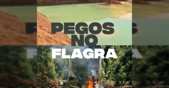 Imagem da Polícia Militar Ambiental em operação contra garimpos ilegais em Mato Grosso. Crédito: Governo de Mato Grosso / Instagram.