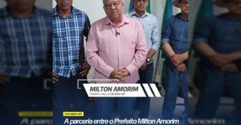 Prefeito Milton Amorim com vereadores em seu gabinete em Colniza, discutindo o futuro do município / Instagram Prefeitura de Colniza