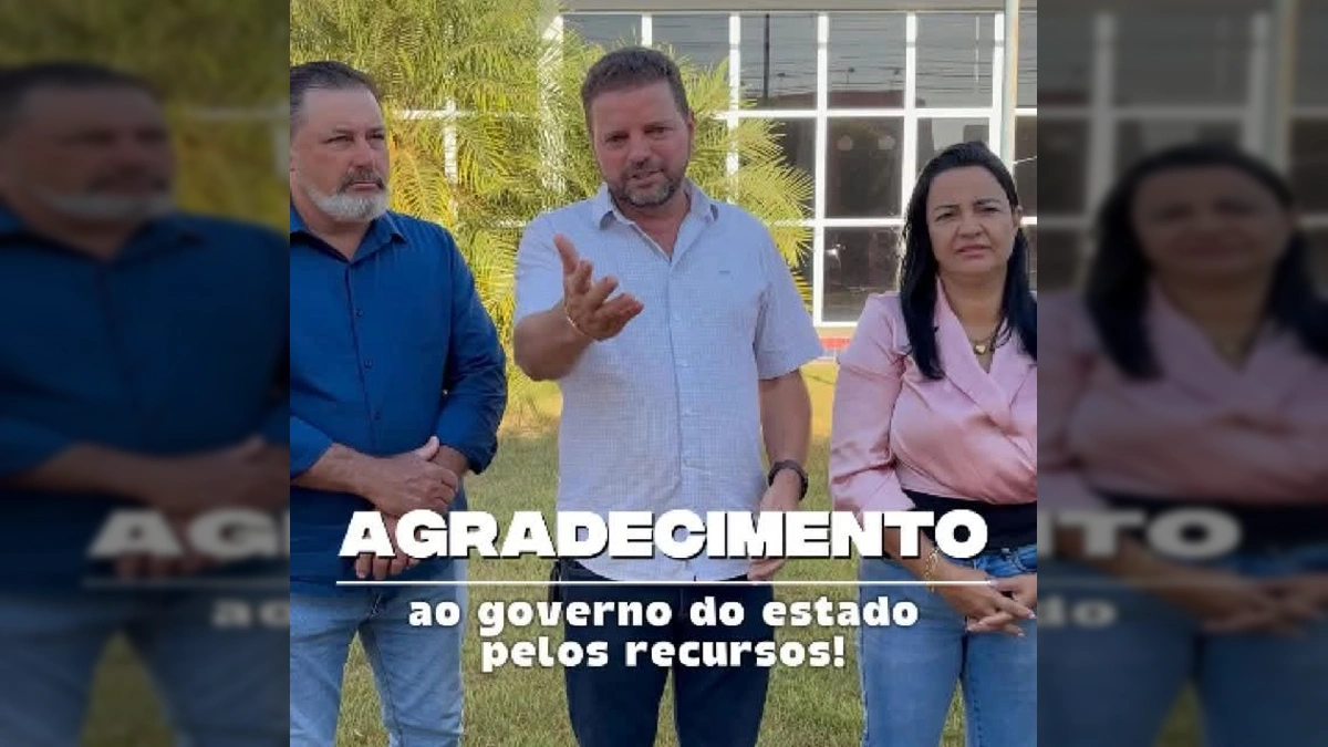 Prefeito João Rogério e vereadores de Nova Bandeirantes celebram investimentos do Governo do Estado de Mato Grosso para obras de infraestrutura. Crédito: Prefeitura de Nova Bandeirantes / Instagram.