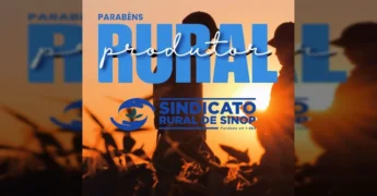 Vídeo em homenagem ao Dia do Produtor Rural do Sindicato Rural de Sinop, destacando a importância da agricultura familiar para a região.