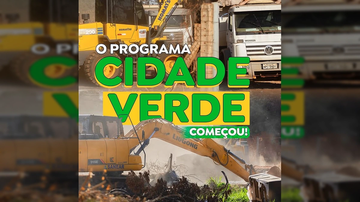 Prefeito Claudio Ferreira e equipe em Rondonópolis, em local de descarte de lixo, iniciando o Programa Cidade Verde. Créditos: Prefeitura de Rondonópolis / Instagram.