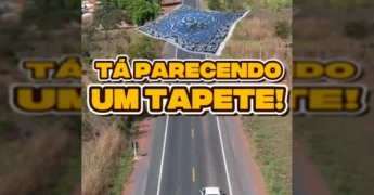 Asfalto novo da MT-010 em Mato Grosso, restaurado pelo GovMT. Créditos: govmatogrosso / Instagram