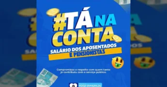 Pagamento de salários a aposentados e pensionistas em Nossa Senhora do Livramento, imagem da Prefeitura de Livramento.