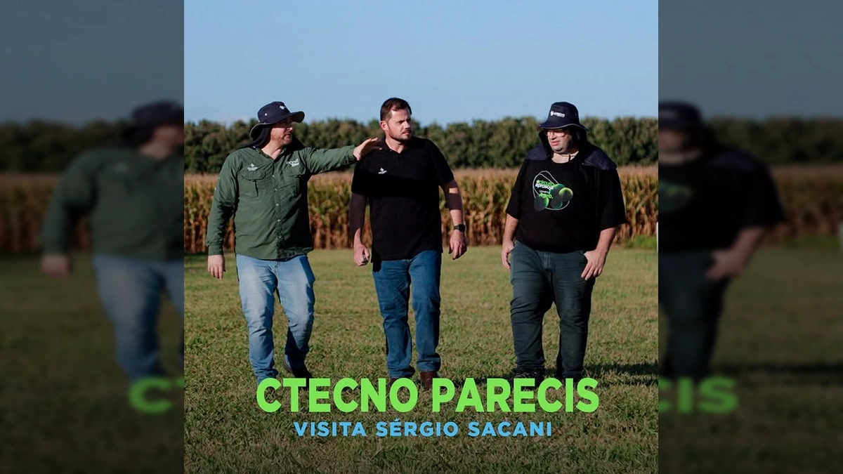 Sérgio Sacani visitando o CTECNO Parecis e aprendendo sobre pesquisa agrícola em Mato Grosso / Instagram @aprosojamt
