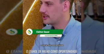 Imagem de Cleiton Gauer, Superintendente do Imea, em entrevista sobre a importância do etanol de milho para Mato Grosso. Créditos: Aprosoja MT / Instagram.