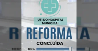 Foto do interior da UTI renovada do Hospital Municipal de Barra do Garças. Créditos: Prefeitura de Barra do Garças / Instagram.