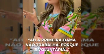 Foto de Virginia Mendes, Primeira-Dama de Mato Grosso, trabalhando em projetos sociais e entregando benefícios do Programa SER Família. Créditos: Virginia Mendes / Instagram