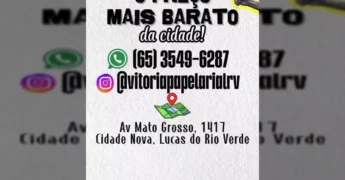 Mochilas escolares com até 50% de desconto na Vitória Papelaria, imagem do vídeo de vitoriapapelarialrv.