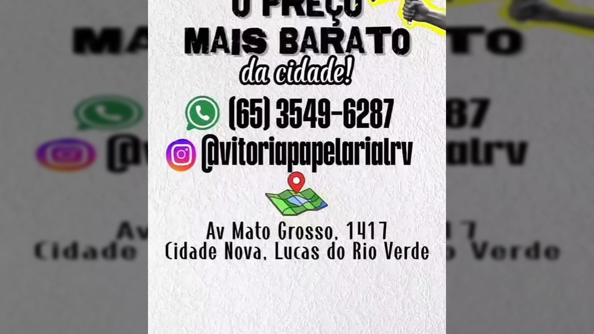 Mochilas escolares com até 50% de desconto na Vitória Papelaria, imagem do vídeo de vitoriapapelarialrv.