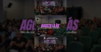 Imagens do evento Agosto Lilás em Tangará da Serra, focado no combate à violência contra a mulher e na Lei Maria da Penha, com participantes e palestrantes do Gabinete de Políticas Públicas para Mulheres / Instagram gppm.tangaradaserra