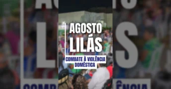 Imagem do evento Agosto Lilás em Vila Rica com participantes e palestrantes. Crédito: Governo de Vila Rica-MT / Instagram