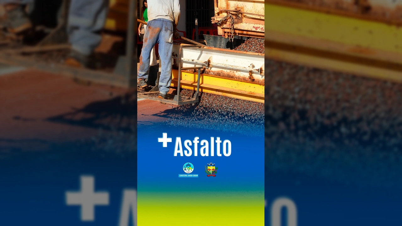 Imagens da obra de asfaltamento da Rua Júlio Campos em Peixoto de Azevedo, com trabalhadores e equipamentos / Instagram: prefeituradepeixotodeazevedo