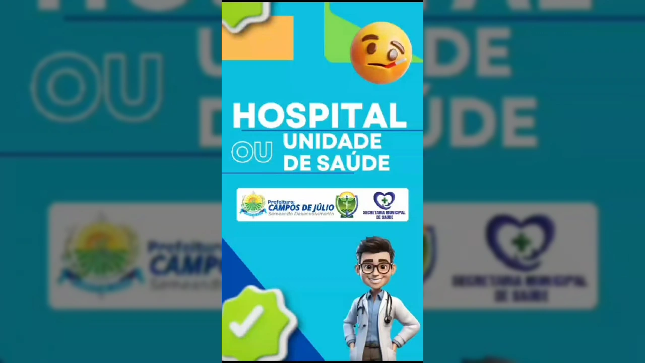 Mulher em uniforme de saúde explicando sobre atendimento em unidade de saúde em Campos de Júlio. Crédito: @saudecamposdejulio no Instagram.