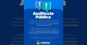 Audiência Pública para discussão da LDO 2026 em Canarana, Crédito: Prefeitura de Canarana - MT
