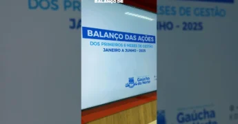 Reunião de secretários da Prefeitura de Gaúcha do Norte apresentando o balanço dos primeiros seis meses de gestão. Crédito: Prefeitura de Gaúcha do Norte (MT) no Instagram.