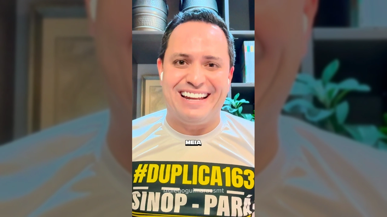 Deputado Diego Guimarães feliz com a aprovação da duplicação da BR-163 de Sinop a Guarantã do Norte / Instagram @diegoguimaraesmt
