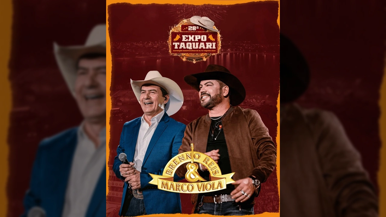 Brenno Reis e Marco Viola confirmados na 28ª Expo Taquari em Alto Taquari, Mato Grosso, imagem oficial da Prefeitura de Alto Taquari / Instagram.