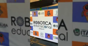 Alunos participando do Campeonato de Robótica Educacional em Itaúba. Créditos: Prefeitura de Itaúba🌐 no Instagram.