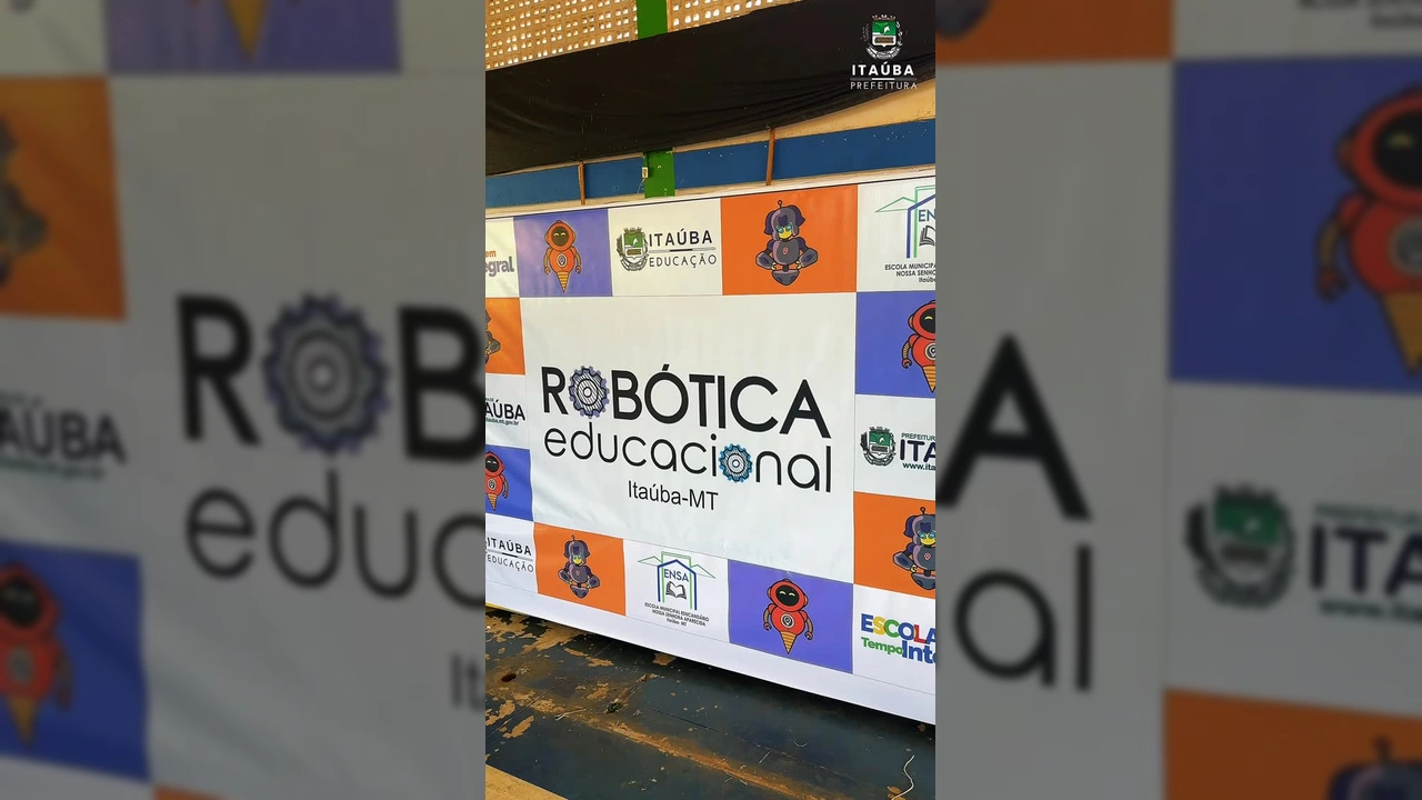 Alunos participando do Campeonato de Robótica Educacional em Itaúba. Créditos: Prefeitura de Itaúba🌐 no Instagram.