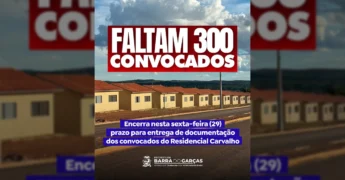 Imagem aérea ou perspectiva das casas do Residencial Carvalho em Barra do Garças, divulgada pela Prefeitura de Barra do Garças no Instagram