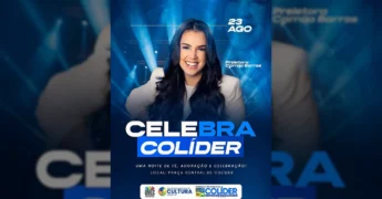 Imagem da preletora Camila Barros para o evento Celebra Colíder, em Colíder, Mato Grosso. Créditos: Prefeitura de Colíder / Instagram.